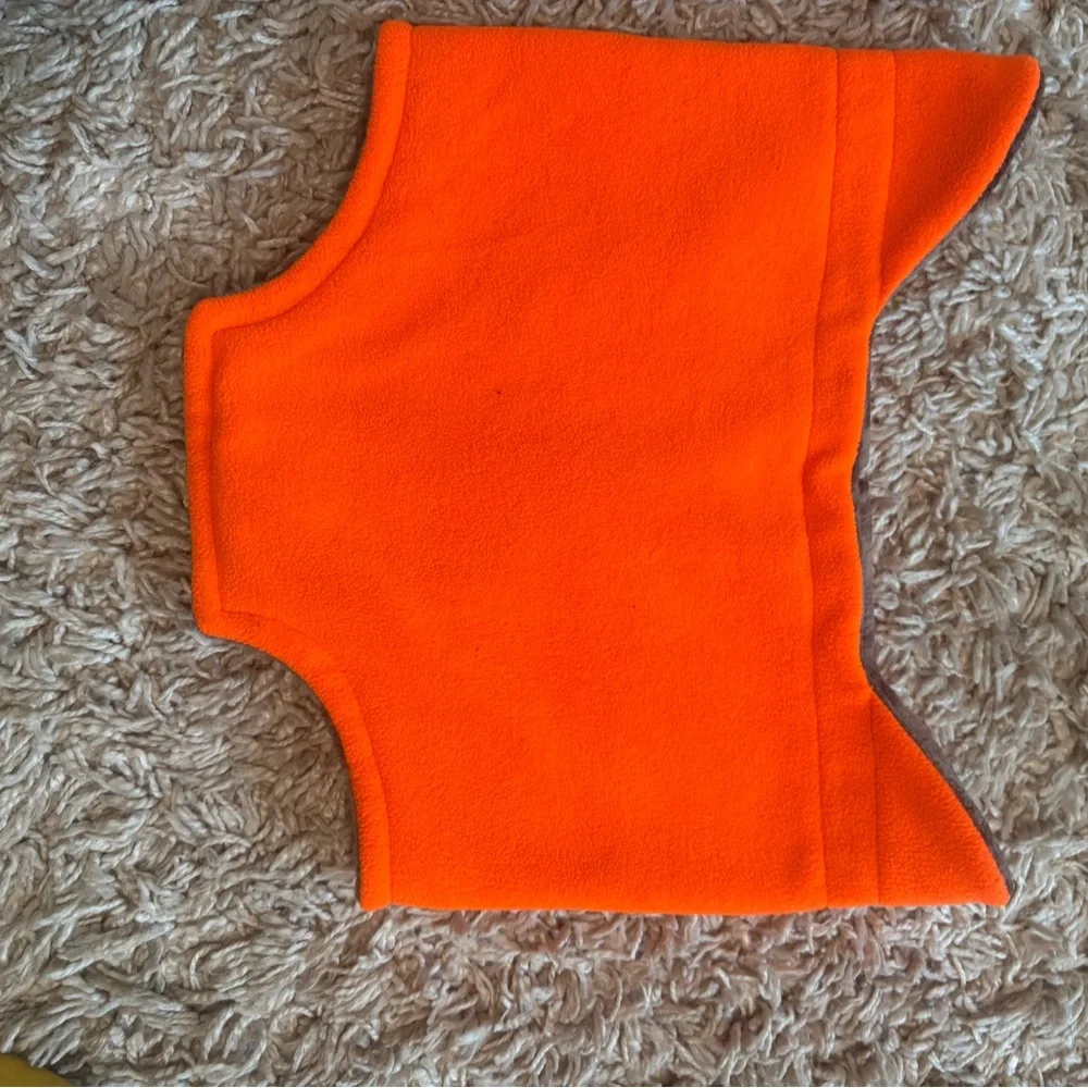 Remington adult fleece neck gaiter- camo gray and high-vis orange, NWOT - Picture 4 of 7